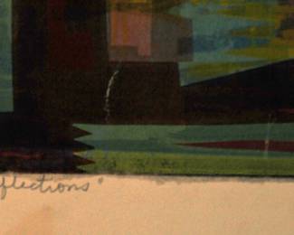 SIGNED: ALMA M  GOETSCH 1968 "REFLECTIONS"