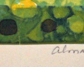 SIGNED: ALMA M GOETSCH 1967, "AUTUM ANGEL"