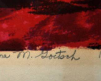 SIGNED: ALMA M  GOETSCH 1963 "THE BROKEN SEASHELL"