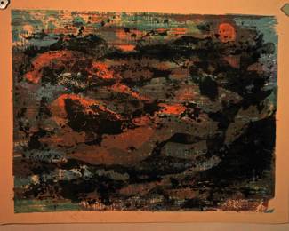 ALMA M GOETSCH  1962 "AT SUNSET"