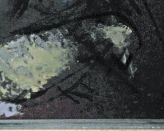 SIGNED KW OIL ON MASONITE: KATHERN WINKLER 