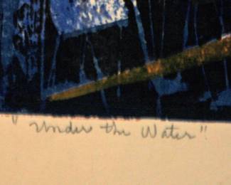 SIGNED: ALMA M  GOETSCH 1963 "UNDER THE WATER"
