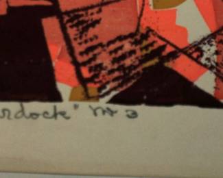 SIGNED: ALMA M  GOETSCH 1962 "BURDOCK"  #6