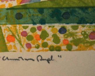 SIGNED: ALMA M GOETSCH 1967, "AUTUM ANGEL"