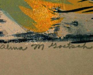 ALMA M GOETSCH  1961 "RAIN & WIND"