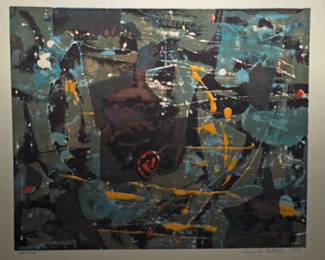 SIGNED: ALMA M  GOETSCH 1957, "SEA POOL"