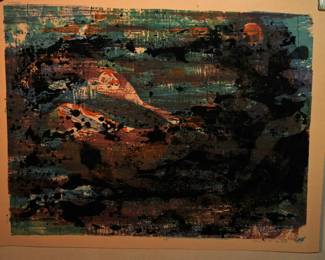 ALMA M GOETSCH  1964 "AT SUNSET I"