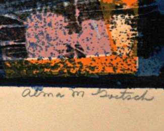 SIGNED: ALMA M  GOETSCH 1956