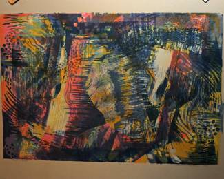 SIGNED: ALMA M  GOETSCH  "RAIN & WIND" 32