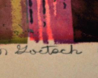 SIGNED: ALMA M  GOETSCH 1963, 5/6