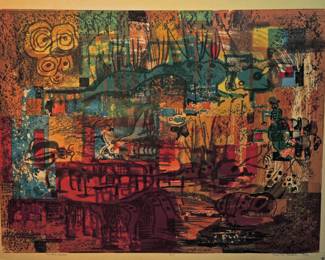 SIGNED: ALMA M GOETSCH 1962 "ANOTHER WORLD" 7/17