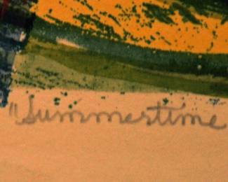 SIGNED: ALMA M GOETSCH 1961 "SUMMERTIME" 6/13