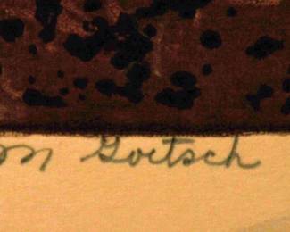 SIGNED: ALMA M GOETSCH 1962 "ANOTHER WORLD" 7/17