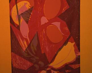 SIGNED: ALMA M GOETSCH 1961 "MAGNOLIA"