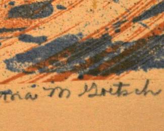SIGNED: ALMA M GOETSCH 1962, "FAR FROM THE MADDENING CROWD"