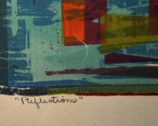 SIGNED: ALMA M  GOETSCH 1958 "REFLECTIONS" 