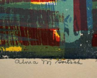 SIGNED: ALMA M  GOETSCH 1958