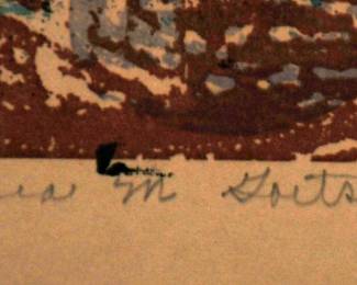 ALMA M GOETSCH  1962 "AT SUNSET"