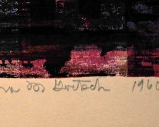 SIGNED: ALMA M  GOETSCH 1960 