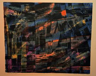 ALMA M GOETSCH  1958 "THE CITY AT NIGHT"