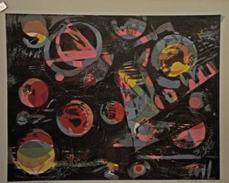 #65 ALMA M GOETSCH 1956 "ABSTRACT COMPOSITION"