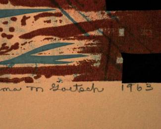 SIGNED: ALMA M GOETSCH 1963