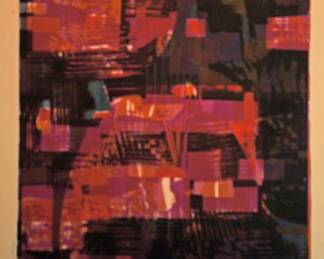 SIGNED: ALMA M GOETSCH 1950 "PURPLE PASSAGE"
