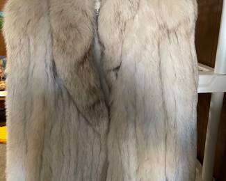 Evans Collection fox fur coat