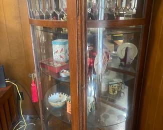 Vintage curio cabinet