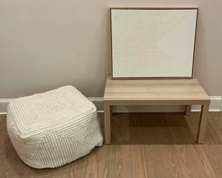 Cotton Print Light Table Plus Cushy Seat