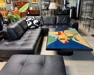 Roche Bobois leather sectional - original price tag: $40k