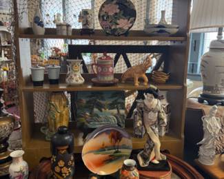 Beautiful collection of Asian art, collectibles, vases, elephants and more. 