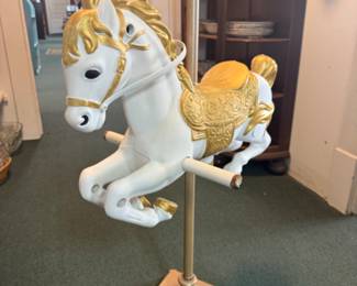 Wonder horse carousel style great DIY project, unfinished on one side great for baby/girls room  