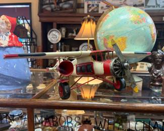 Vinage style Metal model airplane for decor and other collectibles and decor