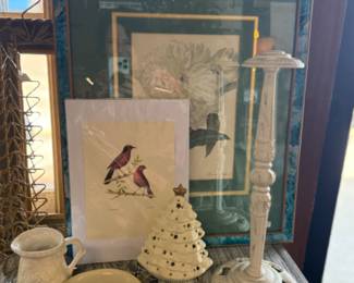 bird prints and framed art