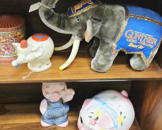 circus elephants and piggy banks