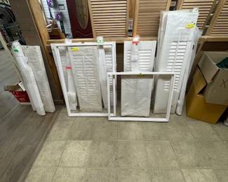 Shutter sets, include 2 shutters and a frame, various heights available