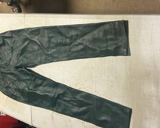 Black leather pants