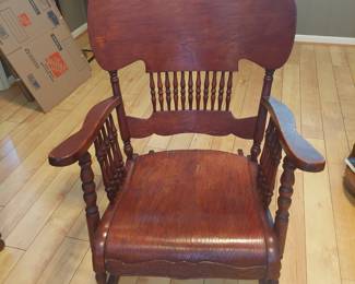 Handmade antique porch rocker