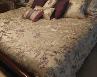 King size, cherry framed bed