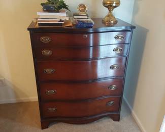 Bow front highboy