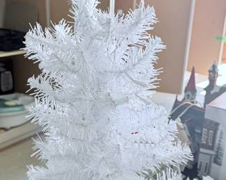 Small white christmas tree