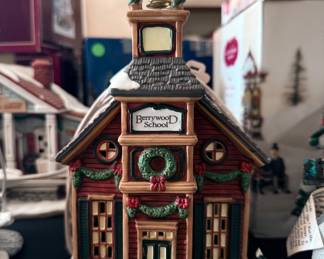 Collectible light up Christmas town decor
