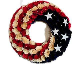 American flag wreath