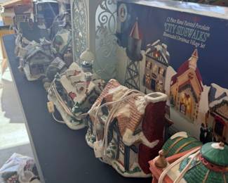 Collectible light up Christmas town decor
