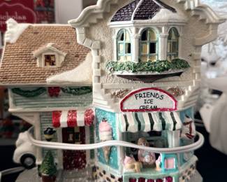 Collectible light up Christmas town decor