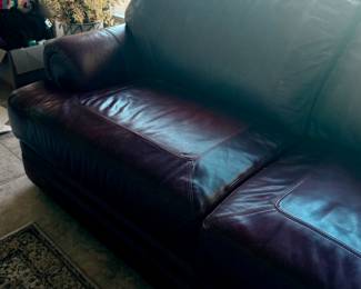  Beautiful Leather dark brown sofa