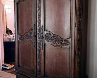 Tons of storage in this gorgeous armoire. 