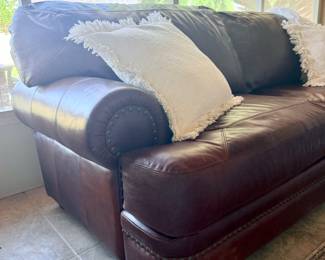  Beautiful Leather dark brown sofa
