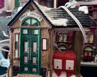 Collectible light up Christmas town decor